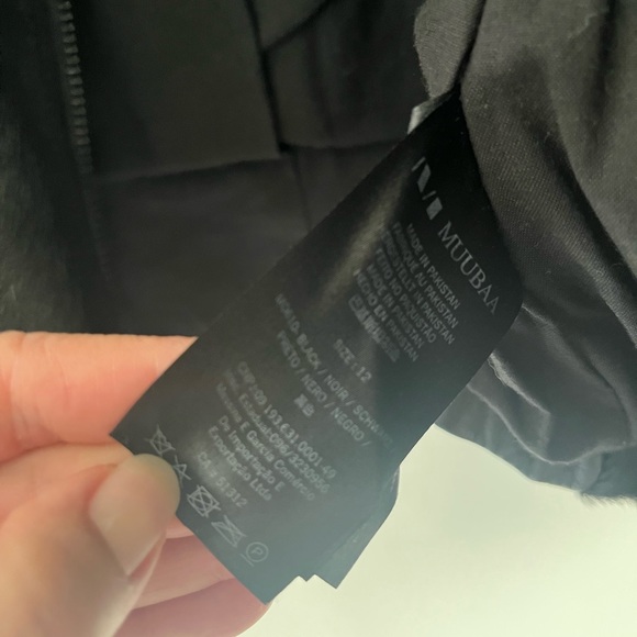 Muuba black leather and horse hair jacket, fitted size 8. - Picture 4 of 6